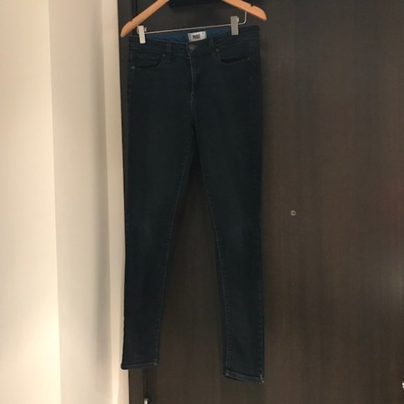 Paige, Verdugo Ultra Skinny Dark Blue Jeans, Size 29 - Picture 2 of 4